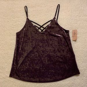 NWT American Eagle Crushed Velvet Top, Size Small